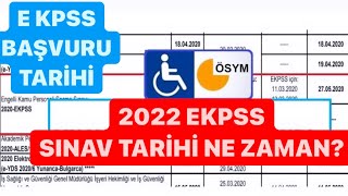 E-Kpss 2022 Başvuru Tari̇hi̇sınav Tarihitüm Detaylar