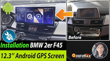 How to INSTALL BMW 2 F45 F46 12.3