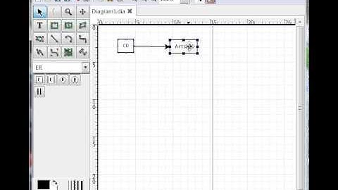 ER Diagram in Dia 1 of 3: Creating a simple diagram