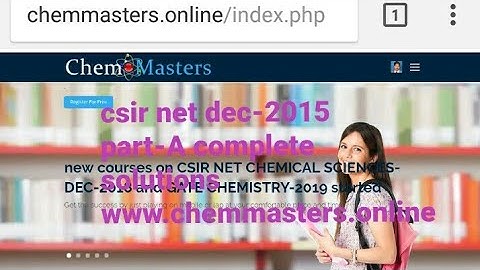csir net dec-2015 part-B|chemical sciences|best analysis|CHEM Master