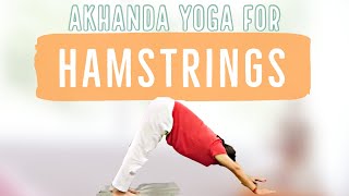 Akhanda Yoga for Happy Hamstrings #yogaforhamstrings #hamstringstretch #freeyogaonline #akhandayoga screenshot 1