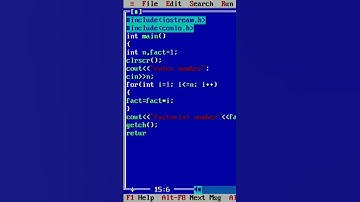 write a program c++ language in print factorial of a number 🖥/#shortvideo #trending #programming #c