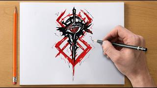 How to Draw the Brand of Sacrifice & Beast Eye | Berserk Drawing Tutorial Step-by-Step tutorial