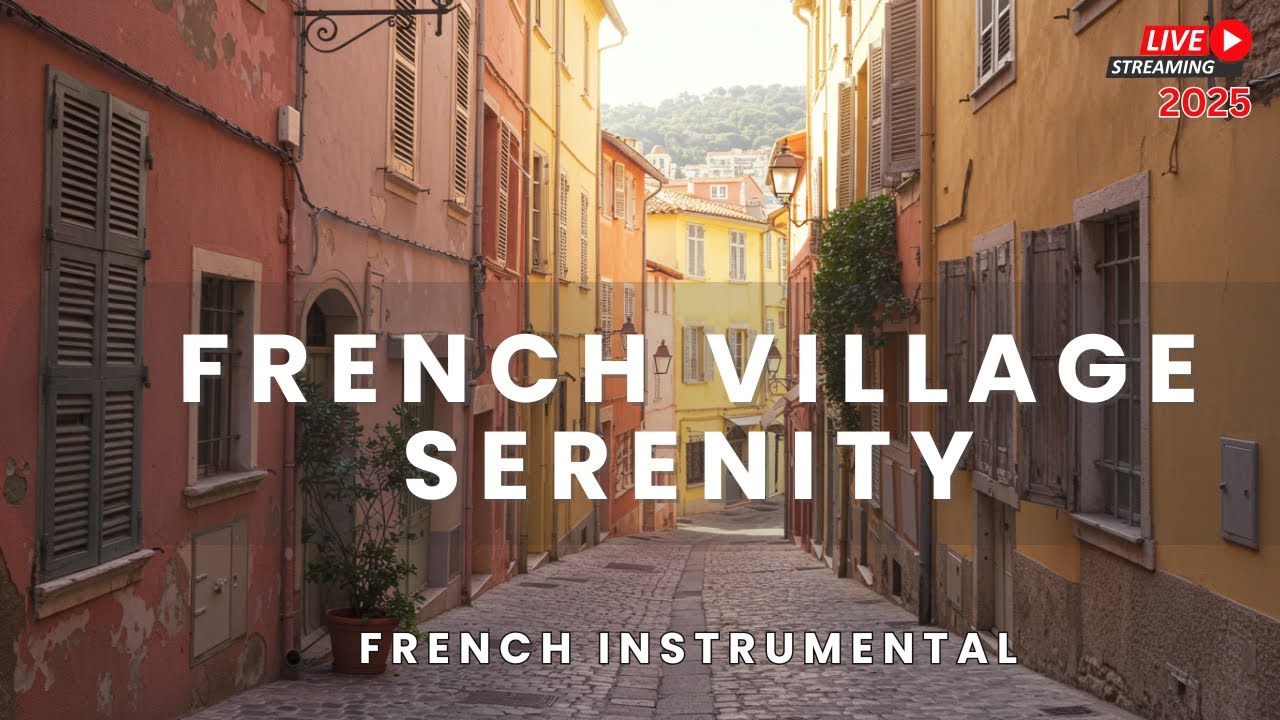 Old Town France 4K – Beautiful Historic Streets with Relaxing Instrumental Music