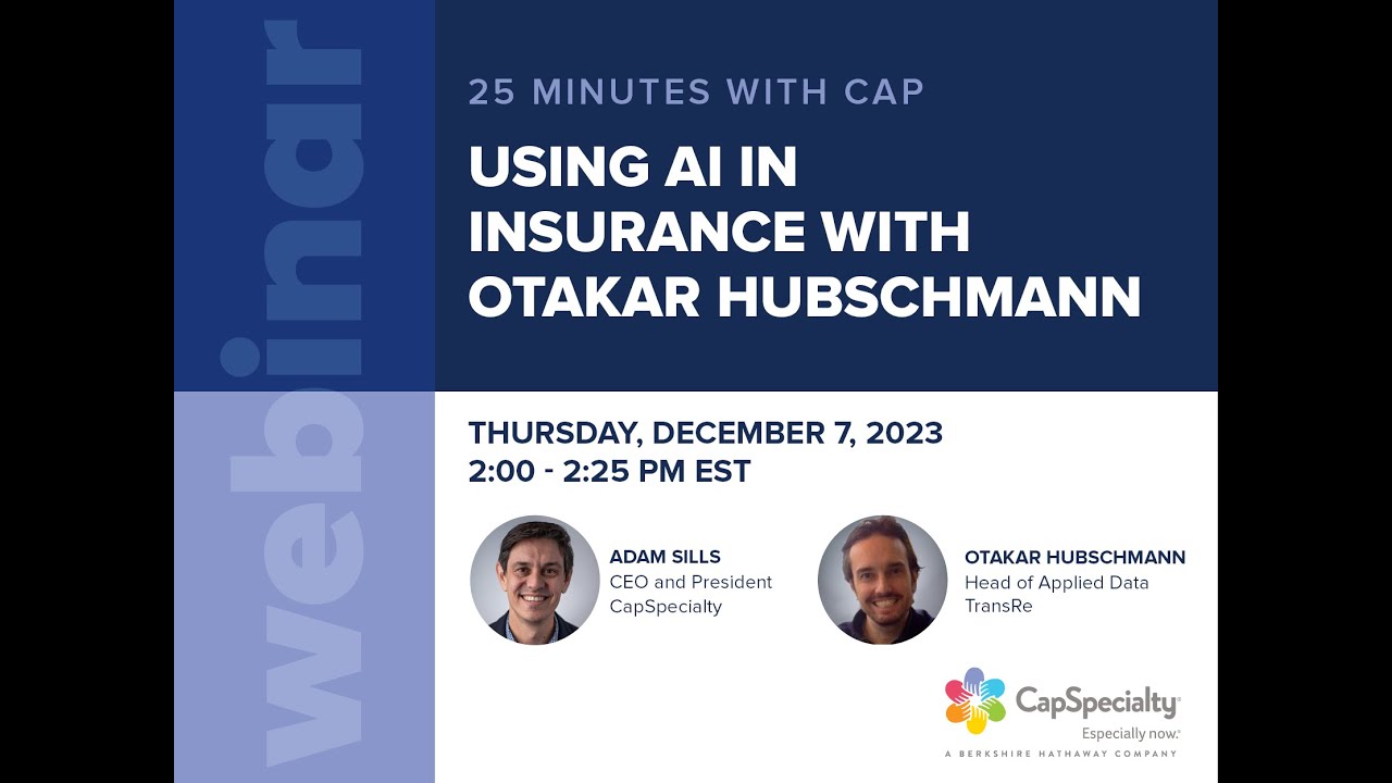 25 Minutes with Cap: Using  AI in Insurance with Otakar Hubschmann