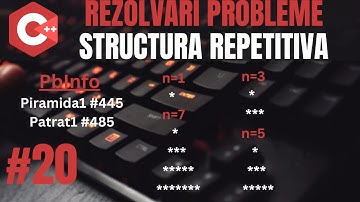 Pbinfo | Cum afisam figuri folosind for | C++ Introducere in programare #20