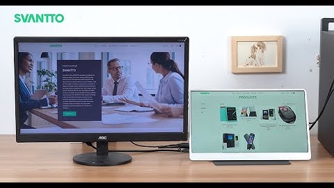 SVANTTO how to connect the monitor to the PC? IPM001 Portable Monitor