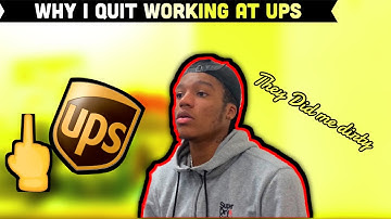 WHY I QUIT UPS