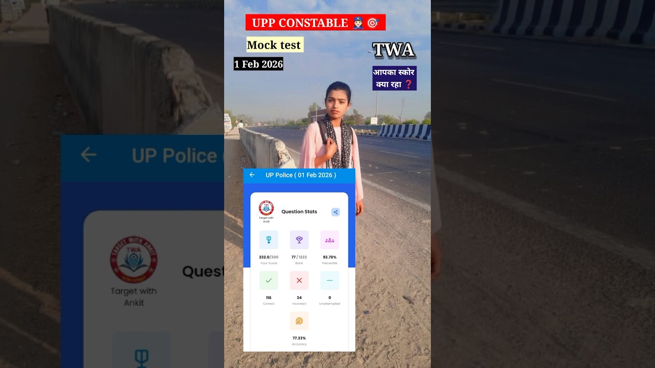 UPP CONSTABLE TWA mock test 
