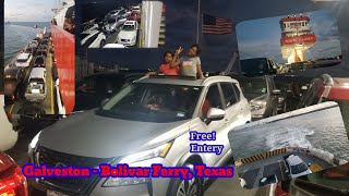 Free Ferry Ride Galveston Port Bolivar Ferry Houston Texas USA 🇺🇸 2022
