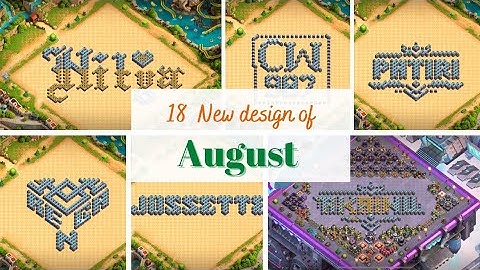 Top 18 showcase base// August best base // BASEART// clashofclan
