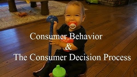 Consumer Behavior & The Consumer Decision Making Process