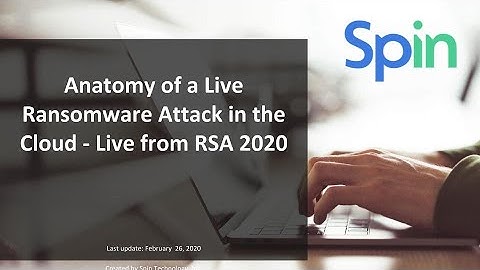 RSA 2020 Anatomy of a Ransomware Attack in the Cloud