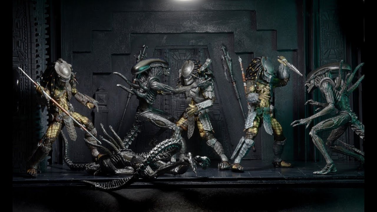 NECA Predators Series 15 Unboxing!!!  Masked Scar, Temple Guard and Ancient Warrior!