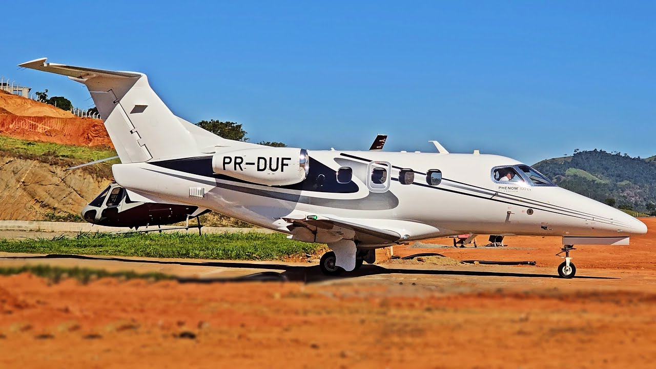 Embraer Phenom 100EV Acionamento e Decolagem