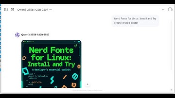 Qwen AI: Generate a Tech Poster Image and Fix It with GIMP