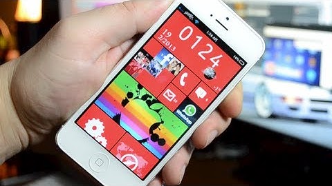 Windows Phone 8 Theme For iPhone 5 & iPod Touch 5G "Best Dreamboard Themes 2013"