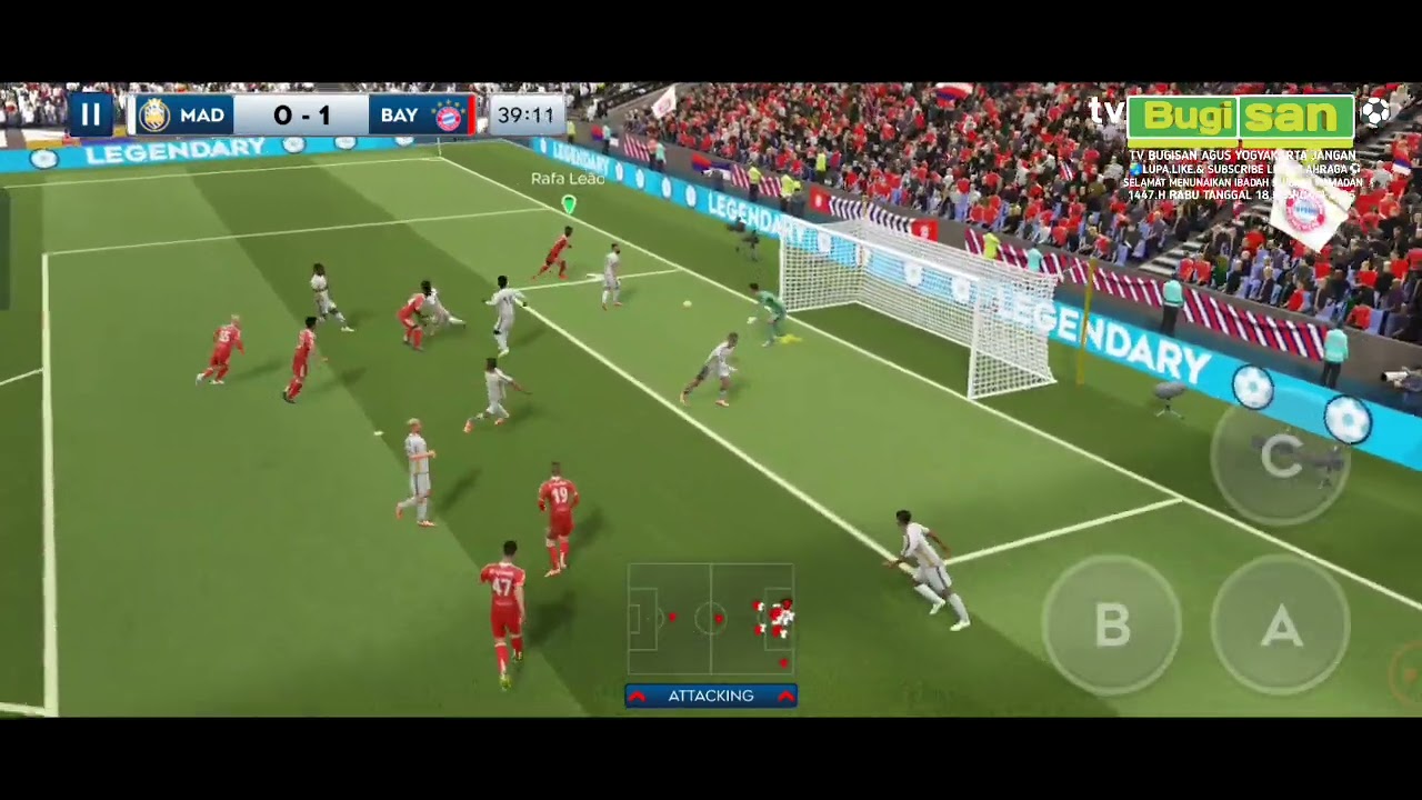 Real Madrid vs Bayern munchen Liga divisi Utama Legedaris 2026