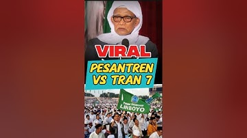 PESANTREN LIRBOYO DI SERANG!! SANTRI RAME RAME BAIKOT KEB1AD4PAN TRANS 7