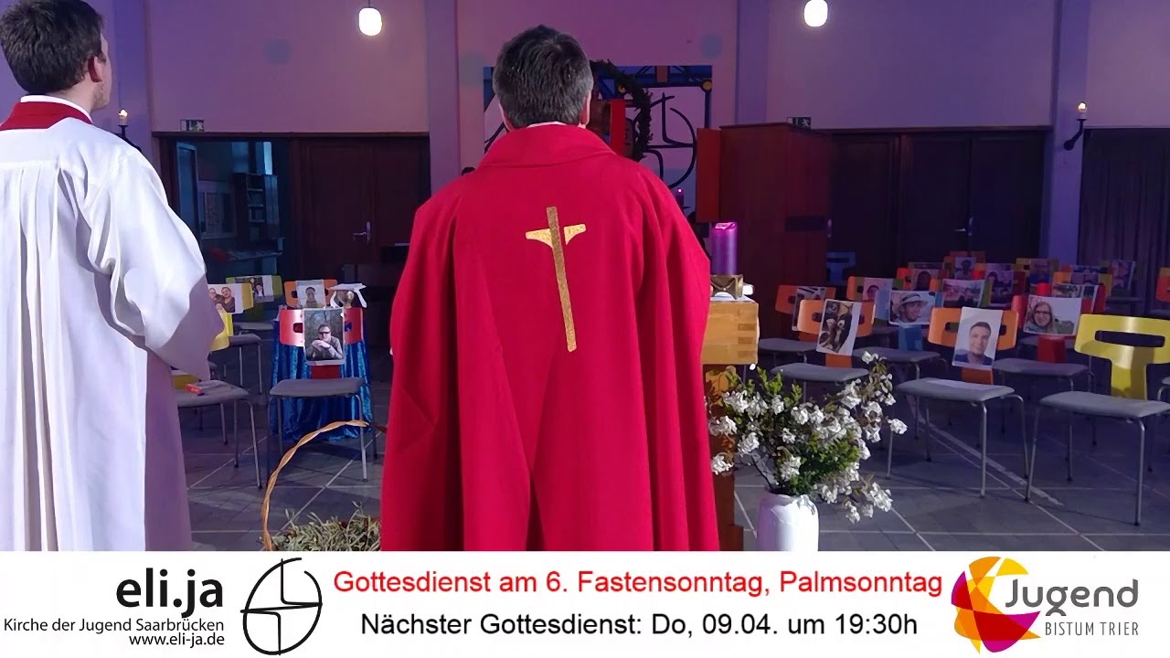 Gottesdienst an Palmsonntag - YouTube