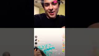 Diego Tinoco Instagram live answering fan questions!