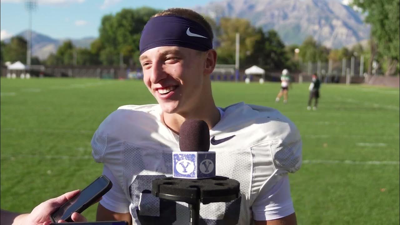 Parker Kingston BYU Football Media Availability Kansas September