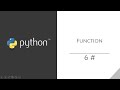 Belajar Python [Dasar] - 6. Function