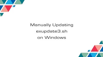 Cubro Packetmaster Update exupdate.sh using the CLI (Windows)