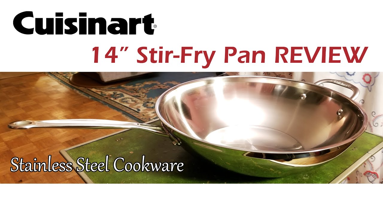 Cuisinart Chef'S Classic Stainless Steel 14 Open Skillet W/Helper Handle 