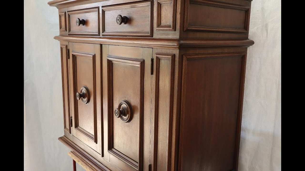 How to restore a wood finish on a bedside cupboard without sanding