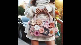 Beautiful 💕Ladies Handbags 👜 #Knitted #Crochet #Crochetlove #Design #Knitting #Handmade #Ideas