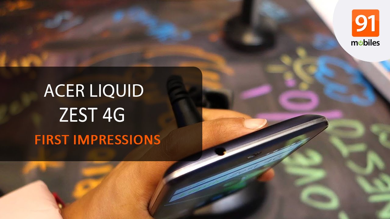 Acer Liquid Zest 4G: First Look | Hands on | Price - YouTube