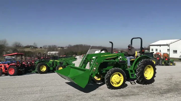 2022 John Deere 5045E Open Station Tractor w/ Loader! Like New! For Sale by Mast Tractor Sales