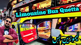 Limousine Bus Triple Decker Bus Al Munir Karachi To Quetta 2023