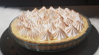 تارت الليمون اللذيذة بالمورانغ السويسرية  tarte au citron et à la meringue suisse 