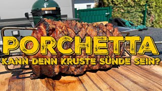 PORCHETTA vom Drehspieß - DIESE KRUSTE MÜSST IHR HÖREN!