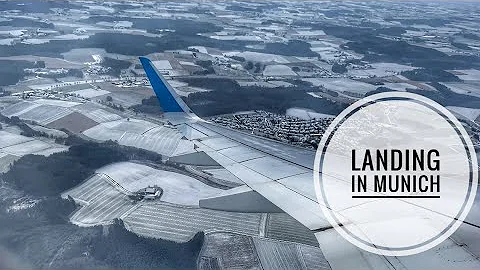 Beautiful Landing In Munich Airport Winter