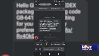 New text scam claims to contain shipping information