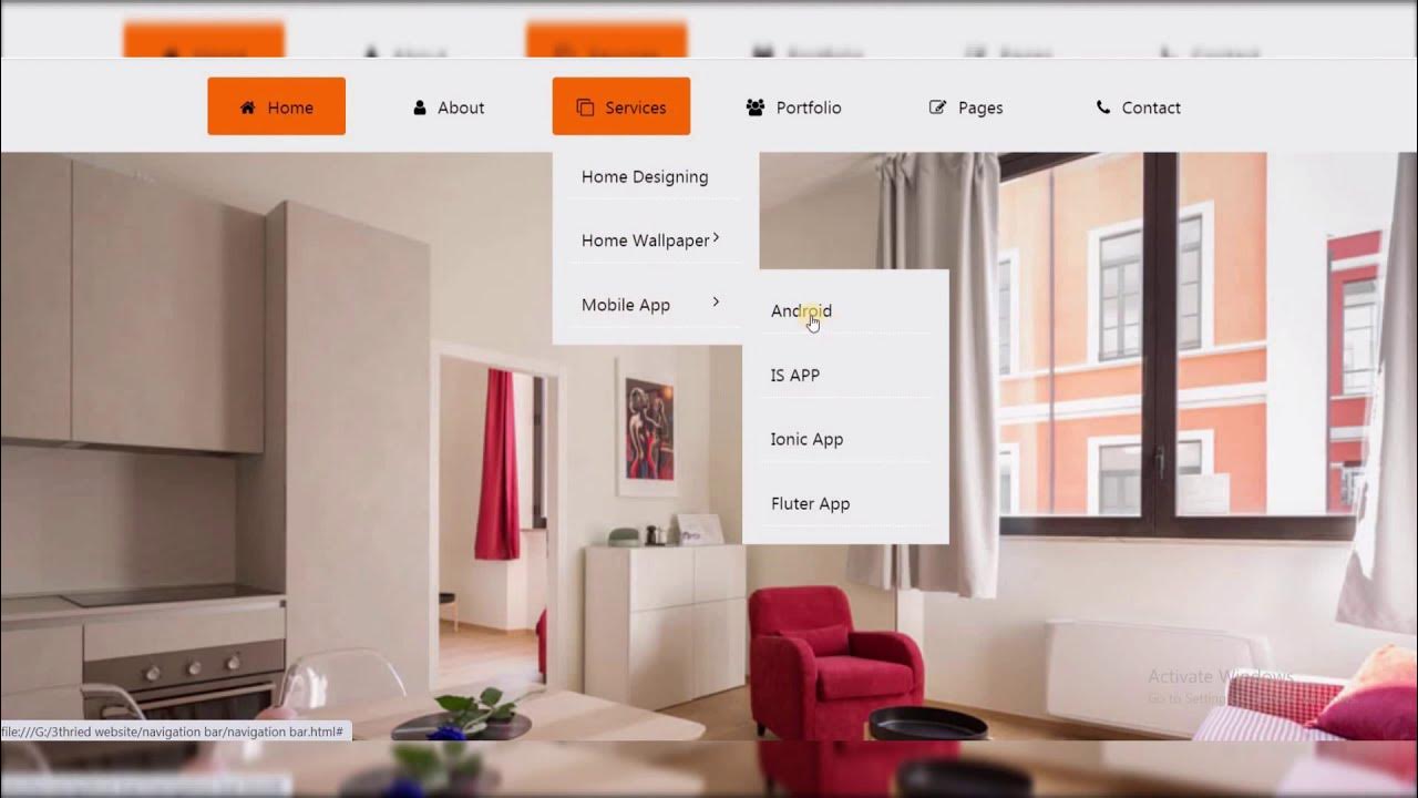 How to make Drop Down Menu Using HTML and CSS - YouTube