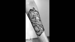 [Tattoo works] bear and wolf tattoo