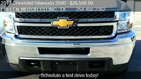 2013 Chevrolet Silverado 3500 Work Truck 4WD Cab a...