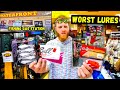 World’s BIGGEST Fishing Gas Station CHALLENGE (They had WEIRD Lures)