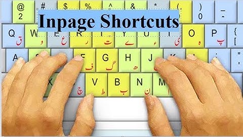 inpage Urdu composing All Shortcut Keys complete detail