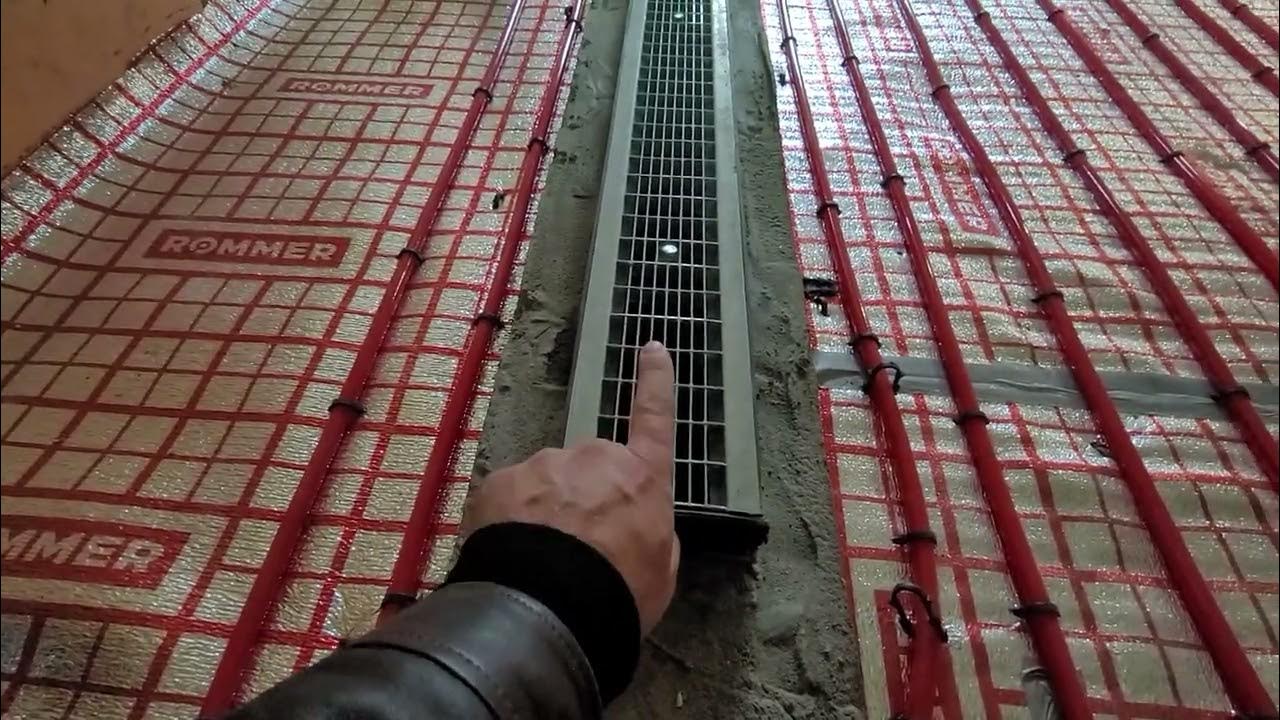 Дренаж из гаража, как это сделано. СтроимТепло.ру - YouTube