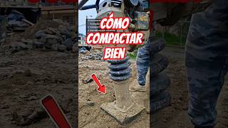 Cómo COMPACTAR el SUELO con VIBROAPISONADOR MECÁNICO.