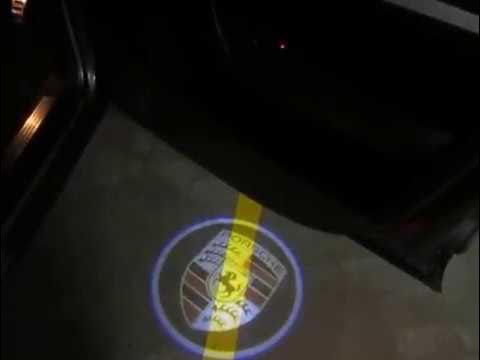 Porsche Cayenne 955 957 958 door illumination logo projector light 