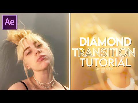 Diamond transition tutorial After effects | gwen aep