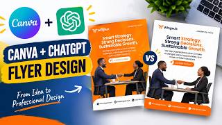 I Designed Professional Business Flyers with Canva & ChatGPT | Wingsuit Flyer Design