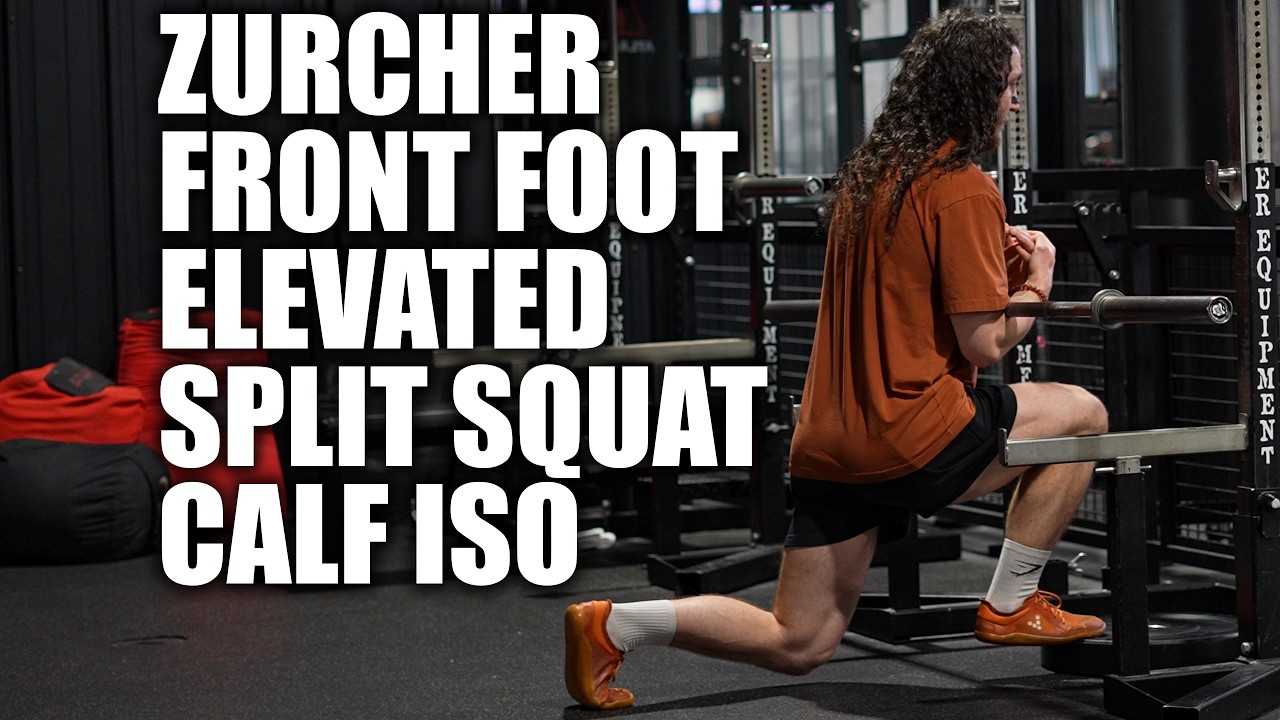 Zurcher Front Foot Elevated Split Squat Calf ISO - YouTube