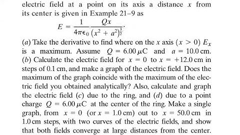 A thin ring-shaped object of radius contains a total charge uniformly distributed over its length.